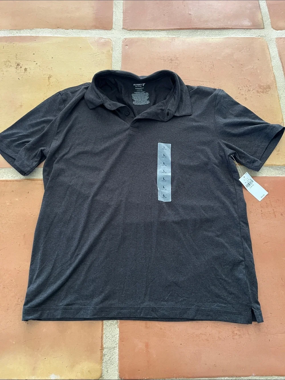 Old Navy Polo Shirt - Charcoal Black